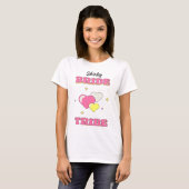 BRIDE TRIBE Bachelorette/Hen bearbeitbarer Name T-Shirt (Vorne ganz)
