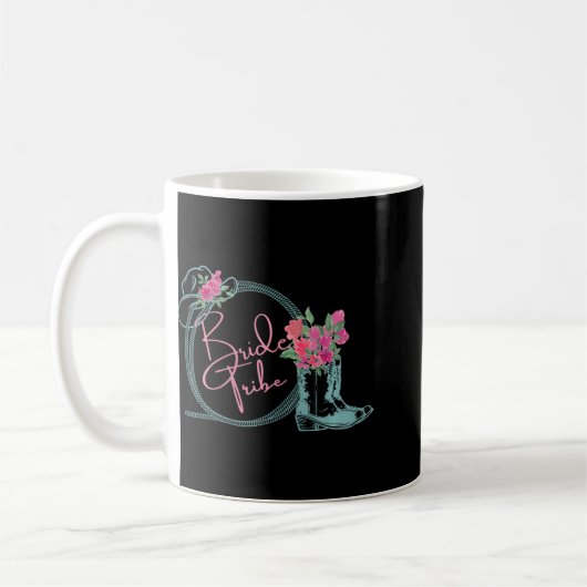 Bride Tribe Bachelorette Nashville Country Coastal Kaffeetasse (Links)