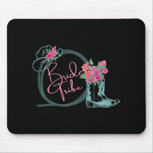 Bride Tribe Bachelorette Nashville Country Coastal Mousepad