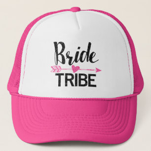 Bride Tribe Black and Pink Truckerkappe