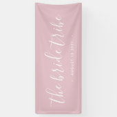 Bride Tribe Blush Pink Wedding Banner (Vertikal)