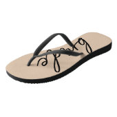 Bride Tribe | Brautparty modern Badesandalen (Schrägansicht)