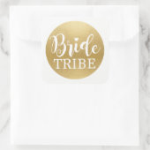 Bride Tribe Brautparty Stickers Gold Bridal (Tasche)