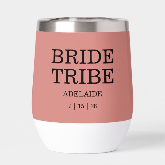 Bride Tribe Bridal Party Desert Rose (Rückseite)