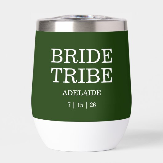 Bride Tribe Bridal Party Hunter Green (Vorderseite)
