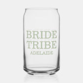 Bride Tribe Bridal Party Sage Green Dosenglas (Rückseite)