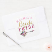 Bride Tribe Bridal Shower Stickers Floral Hen (Umschlag)