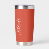 Bride Tribe Bridesmaids Skript Burnt Orange Chic Thermobecher (Rechts)