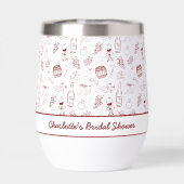 Bride Tribe Burgundy Bridal Shower (Rückseite)