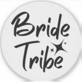 Bride Tribe calligraphic clear vinylAufkleber Aufkleber (Vorderseite)