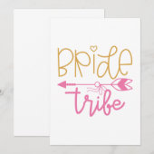 Bride Tribe Dankeskarte (Vorne/Hinten)
