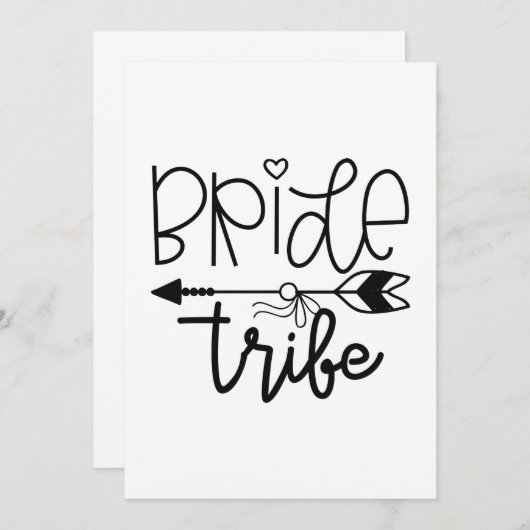 Bride Tribe Dankeskarte (Vorne/Hinten)