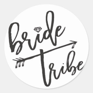 Bride Tribe Diamond Brautparty Wedding Stickers