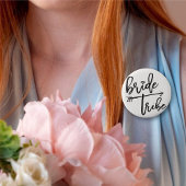 Bride Tribe Diamond Brush Brautparty Wedding Button