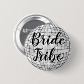 Bride Tribe Disco Ball Button (Vorne & Hinten)