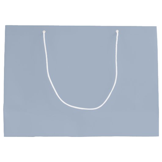 Bride Tribe Dusty Blue Custom Wedding Große Geschenktüte (Rückseite)