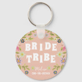 Bride Tribe Funny Bridesmaid Gefallen Schlüsselanhänger (Rückseite)