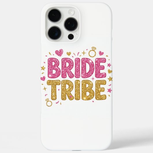 Bride Tribe Glitter iPhone Case (Rückseite)