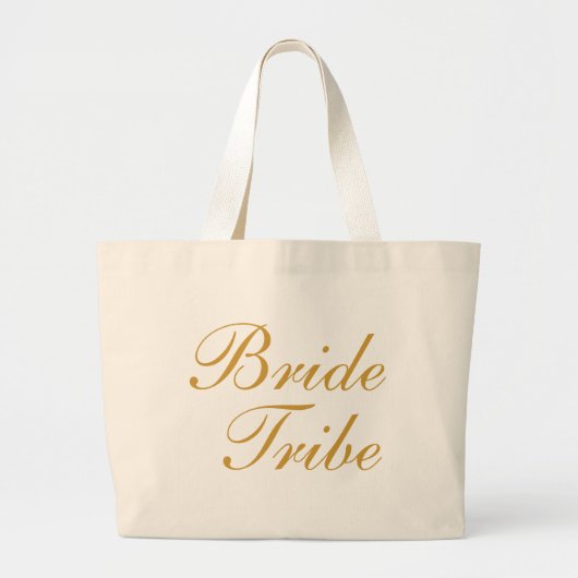 Bride Tribe Gold Jumbo Stoffbeutel (Vorne)