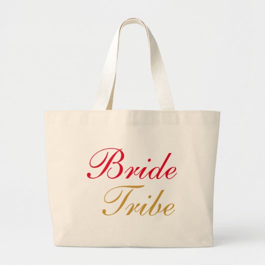 Bride Tribe Gold Jumbo Stoffbeutel (Vorne)