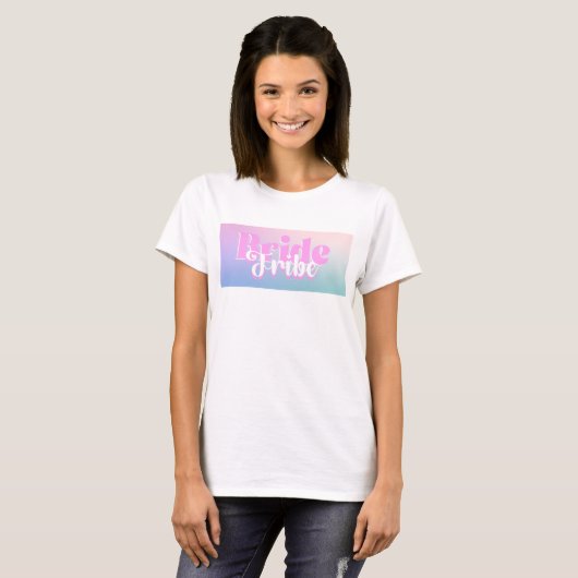 Bride Tribe Gradient Print Shirt (Vorne ganz)