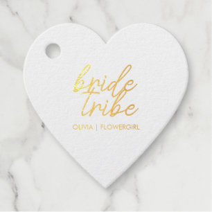 Bride Tribe Hochzeitsblume Mädchen Moderne Geschenkanhänger