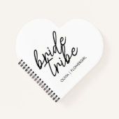 Bride Tribe | Hochzeitsblume Mädchen Moderne Notizblock (Vorderseite)