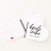 Bride Tribe | Hochzeitsblume Mädchen Moderne Notizblock (Innenseite)