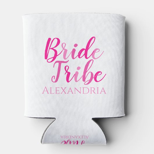 Bride Tribe Hot Pink Dosenkühler (Rückseite)