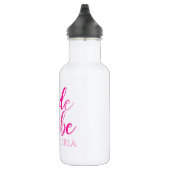 Bride Tribe Hot Pink Edelstahlflasche (Rechts)