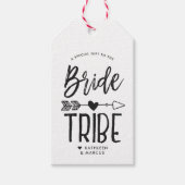 Bride Tribe | Individuelle Name Hochzeit Geschenkanhänger (Vorderseite)