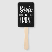 Bride Tribe | Individuelle Name Wedding Black Fächer (Vorderseite)
