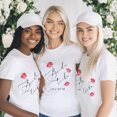 Bride Tribe Kiss die Miss Goodbye T-Shirt