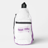 Bride Tribe Lavender White Crossbody Bag (Vorderseite)