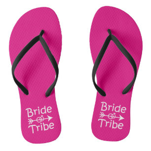 Bride Tribe lustige Bridesmaier flip Flops Badesandalen