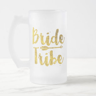 Bride Tribe Mattglas Bierglas