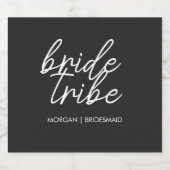 Bride Tribe | Modern Bridesmaid Bachelorette Bierflaschenetikett (Einzelnes Label)