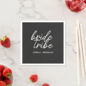 Bride Tribe | Modern Bridesmaid Bachelorette Serviette (Beispiel)