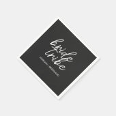 Bride Tribe | Modern Bridesmaid Bachelorette Serviette (Ecke)