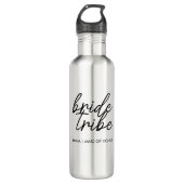 Bride Tribe | Modern Bridesmaid Personalisiert Edelstahlflasche (Vorderseite)