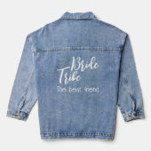 Bride Tribe Moderne SkriptWedding Jeansjacke (Rückseite)
