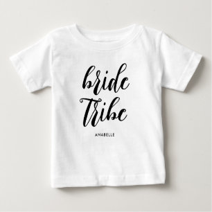 Bride Tribe Moderner Minimalistischer Junggeselinn Baby T-shirt