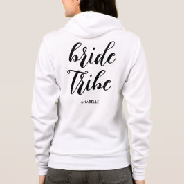 Bride Tribe Moderner Minimalistischer Junggeselinn Hoodie