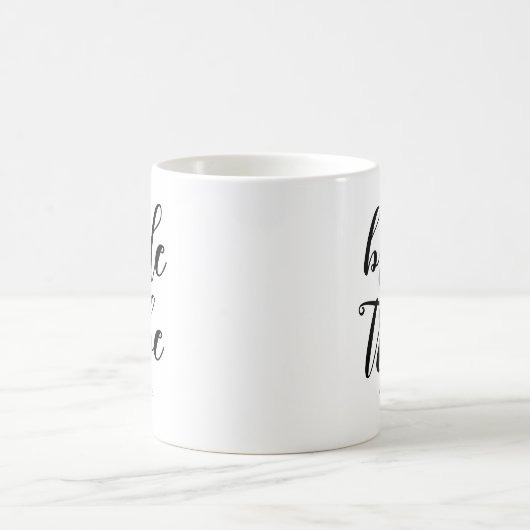 Bride Tribe Moderner Minimalistischer Junggeselinn Kaffeetasse (Mittel)