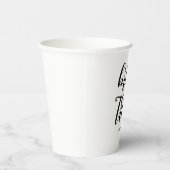 Bride Tribe Moderner Minimalistischer Junggeselinn Pappbecher (Rechts)