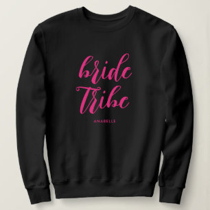 Bride Tribe Moderner Minimalistischer Junggeselinn Sweatshirt