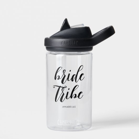 Bride Tribe Moderner Minimalistischer Junggeselinn Trinkflasche (Links)