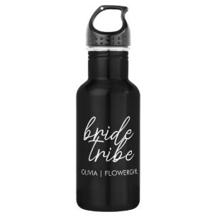 Bride Tribe Modernes Blumenmädchen Edelstahlflasche