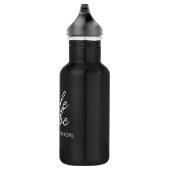 Bride Tribe | Modernes Blumenmädchen Edelstahlflasche (Rechts)