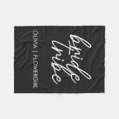 Bride Tribe | Modernes Blumenmädchen Fleecedecke (Vorderseite (Horizontal))